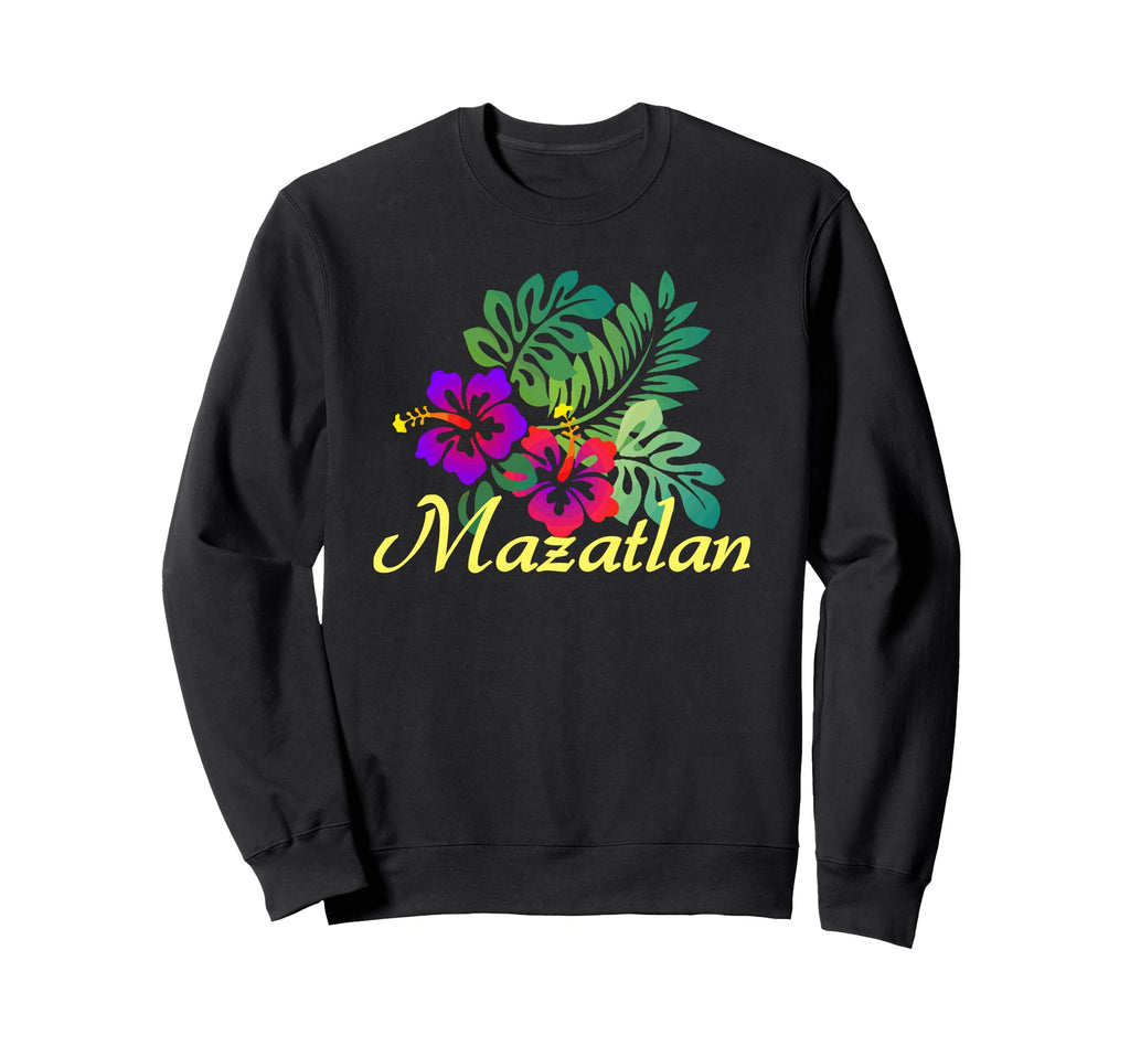 Mazatlan Beach Tropical Flower Sweatshirt - Minimalist Print Men Women - T-Shirt, Sweatshirt, Hoodie