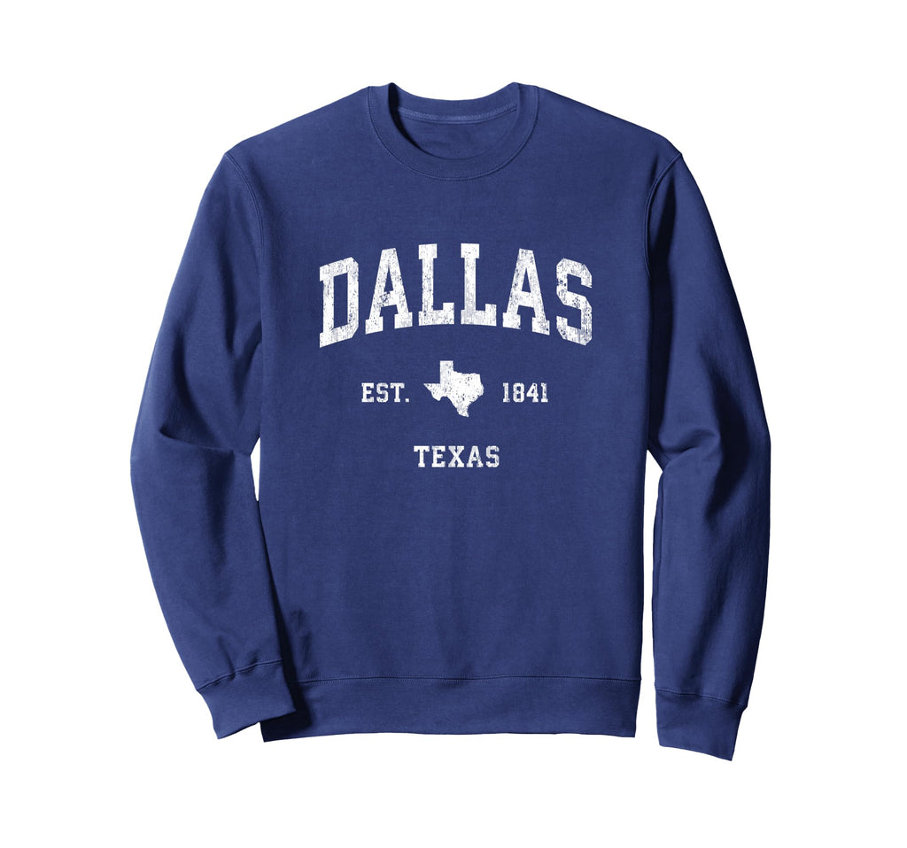 Dallas Texas Tx Athletic Sports Sweatshirt - Casual Everyday Wear Men Women - T-Shirt, Sweatshirt, Hoodie