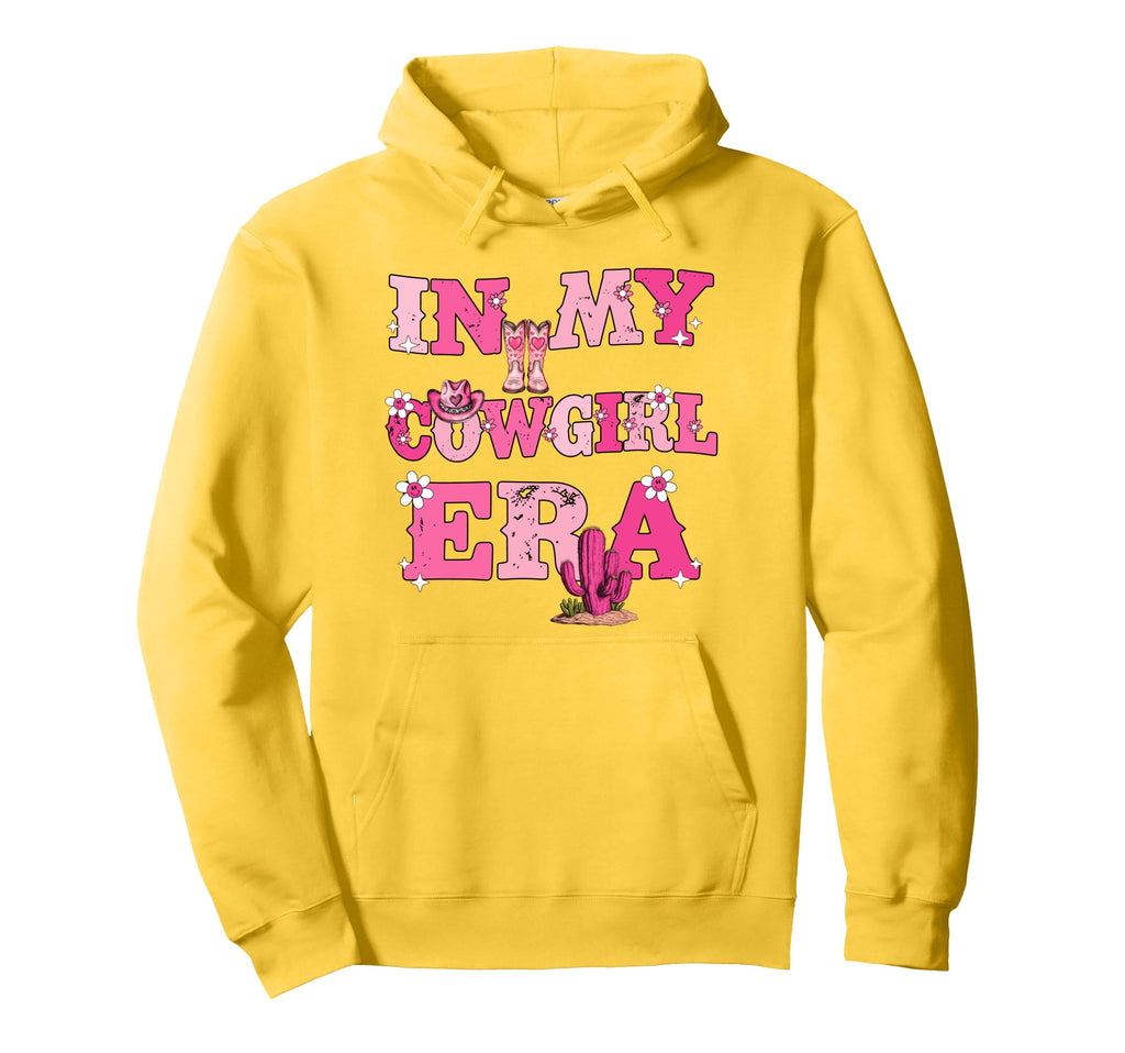 My Cowgirl Era Groovy Western Rodeo Hoodie - Fun Novelty Design Men Women - T-Shirt, Sweatshirt, Hoodie