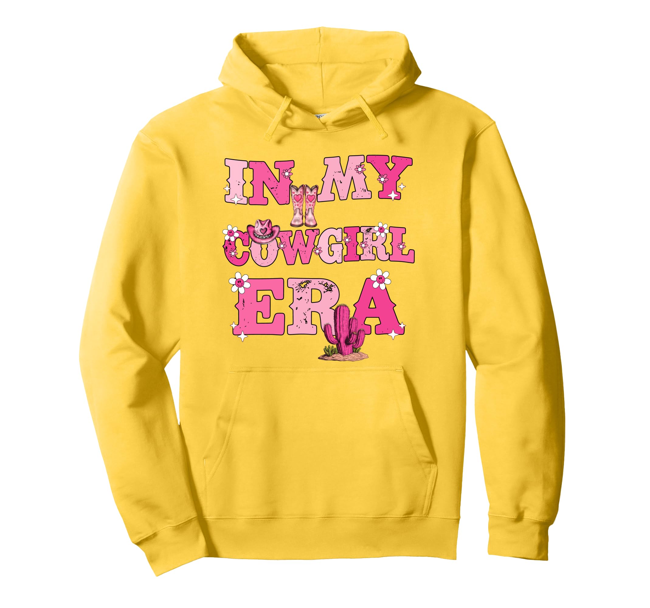 My Cowgirl Era Groovy Western Rodeo Hoodie - Fun Novelty Design Men Women - T-Shirt, Sweatshirt, Hoodie