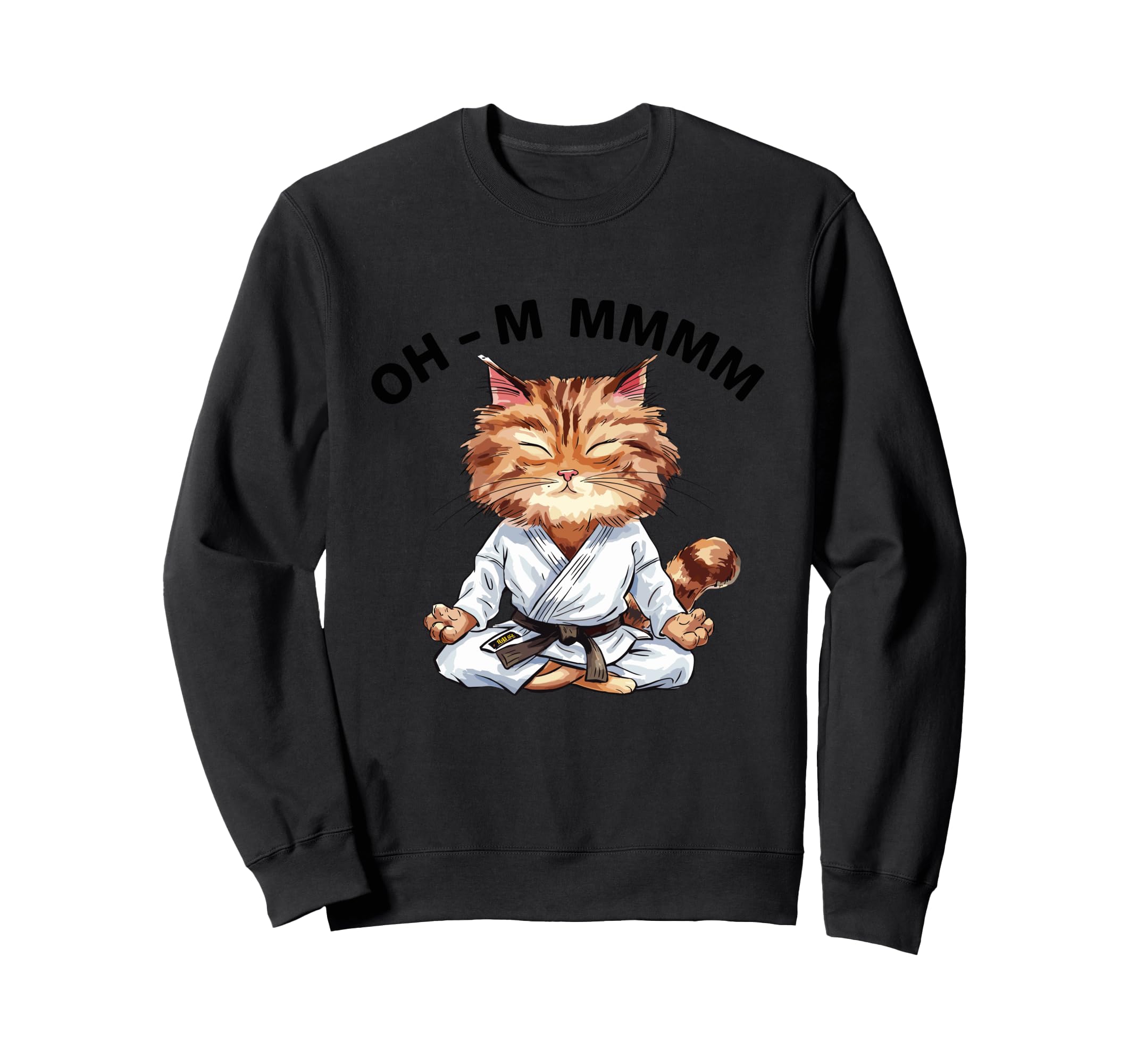 Oh M Mmmm Zen Cat Meditation Sweatshirt - Aesthetic Graphic for Adults - T-Shirt, Sweatshirt, Hoodie