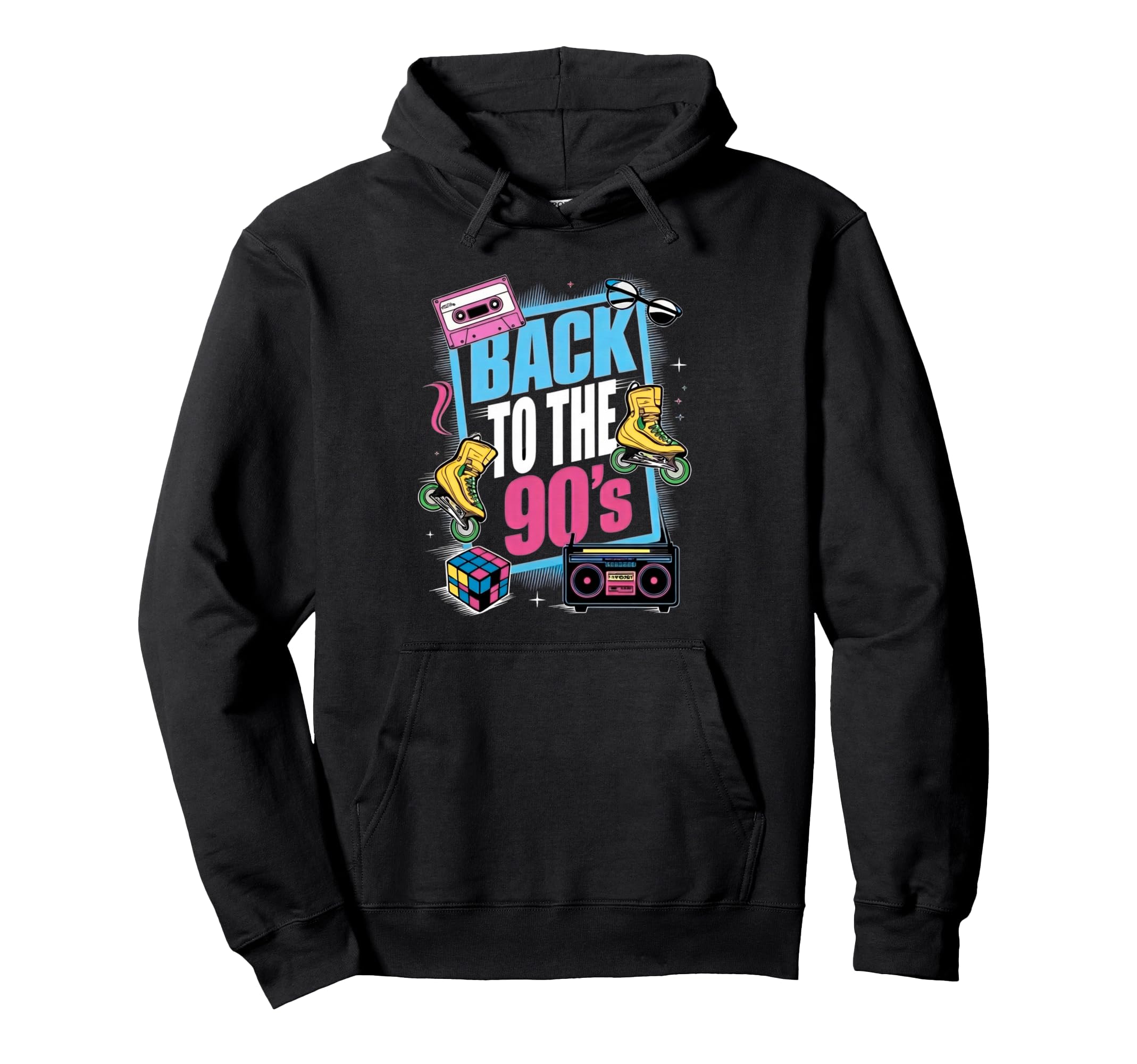 Take Me Back To 90S Colorful 90S Hoodie - Custom Art Print for Adults - T-Shirt, Sweatshirt, Hoodie