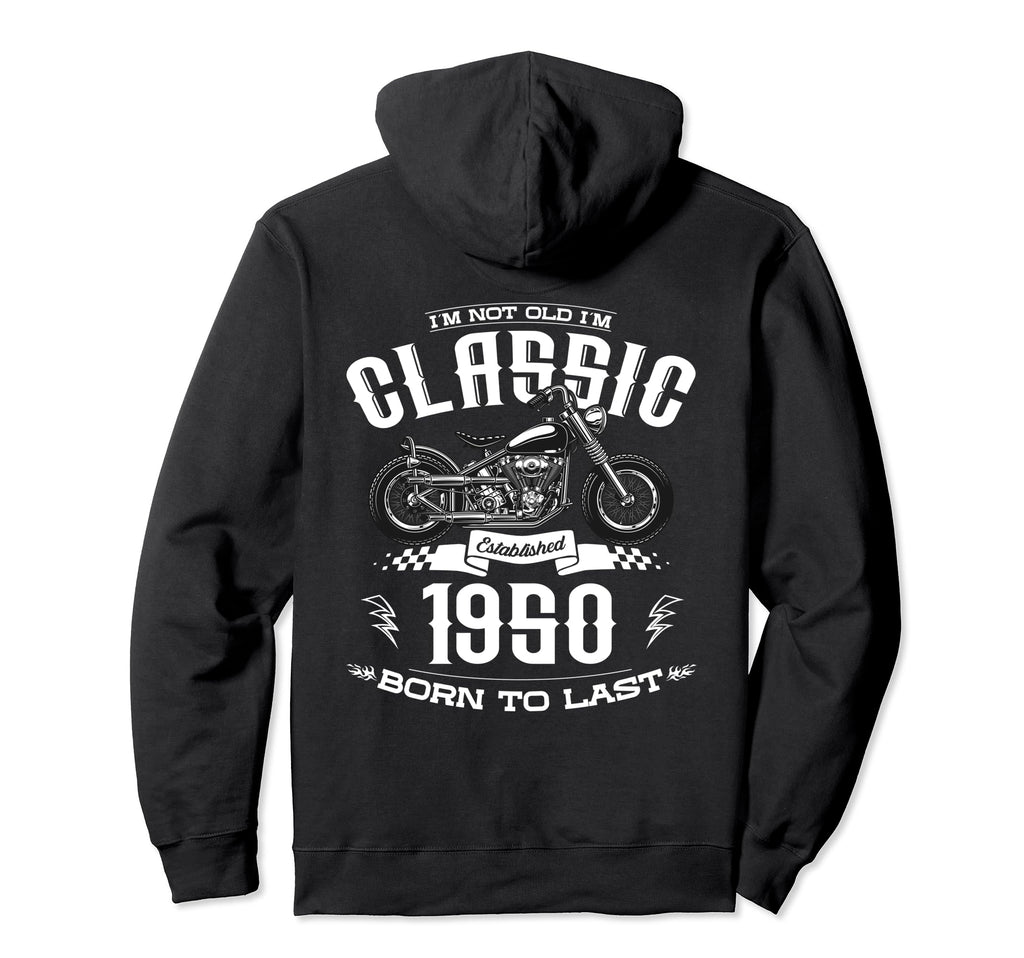 75Th Birthday Motorcycle Motorcyclist Hoodie - Novelty Apparel Unisex - T-Shirt, Sweatshirt, Hoodie