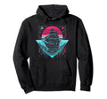 Synthwave Pirate Ship Retrowave Sunset Hoodie - Graphic Print for Adults - T-Shirt, Sweatshirt, Hoodie