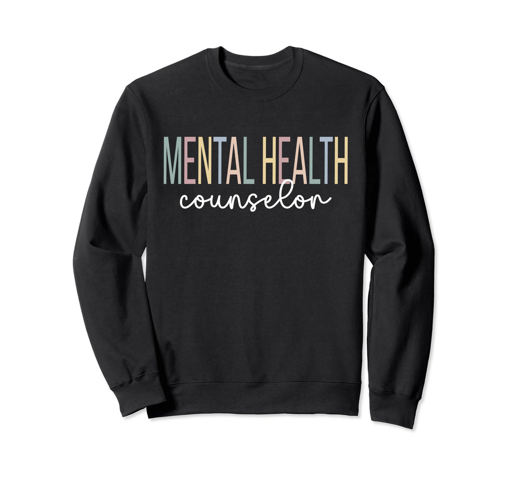 Mental Health Counselor Boho Mental Sweatshirt - Graphic Print Unisex - T-Shirt, Sweatshirt, Hoodie