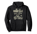 Bonneville Salt Flats Motorcycle Rider Hoodie - Unique Graphic Men Women - T-Shirt, Sweatshirt, Hoodie