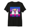 Vaporwave Seabirds Blue Footed Booby T-Shirt - Novelty Apparel for Adults - T-Shirt, Sweatshirt, Hoodie