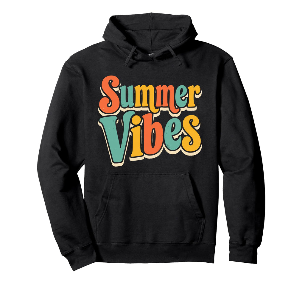 Summer Vibes Groovy Vacation Hoodie - Casual Everyday Wear for Adults - T-Shirt, Sweatshirt, Hoodie