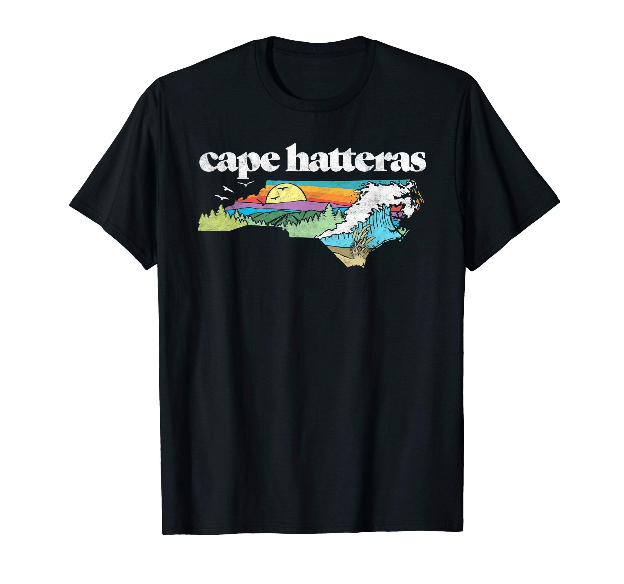 Hatteras North Carolina Outdoors T-Shirt - Custom Art Print for Adults - T-Shirt, Sweatshirt, Hoodie