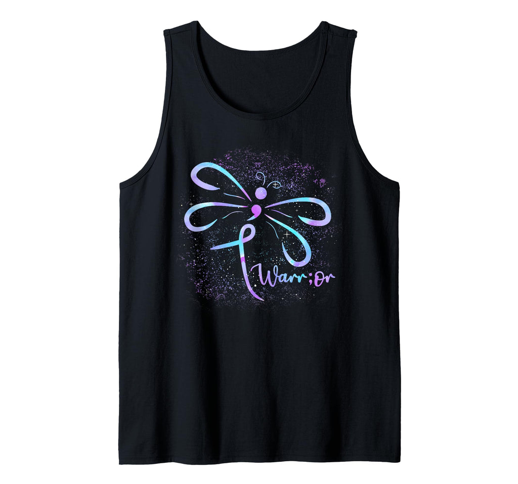 Suicide Awareness Semicolon Dragonfly T-Shirt - Streetwear Style Men Women - T-Shirt, Sweatshirt, Hoodie