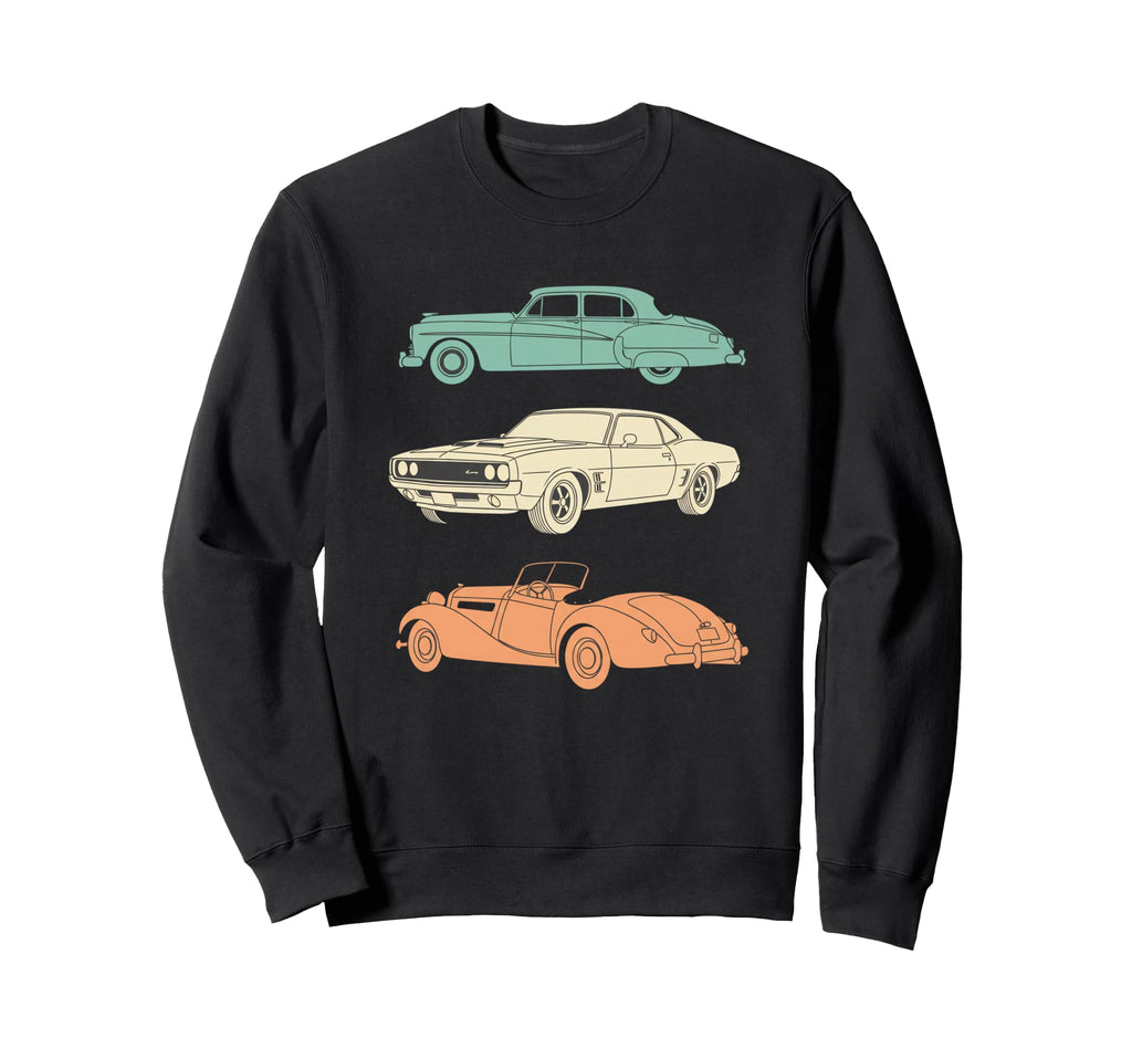 Car Car Trio Muscle Sweatshirt - Trendy Graphic Unisex - T-Shirt, Sweatshirt, Hoodie