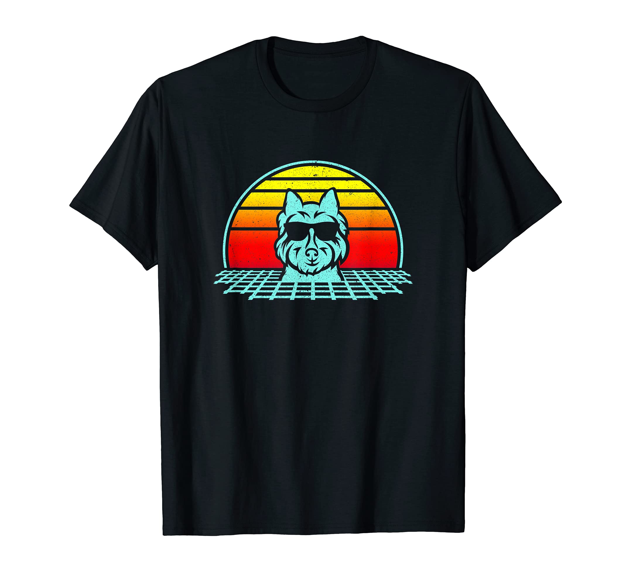 West Highland Terrier Rottweiler 80S T-Shirt - Aesthetic Graphic Men Women - T-Shirt, Sweatshirt, Hoodie