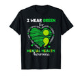 I Wear Green Mental Health Matter T-Shirt - Minimalist Print Men Women - T-Shirt, Sweatshirt, Hoodie