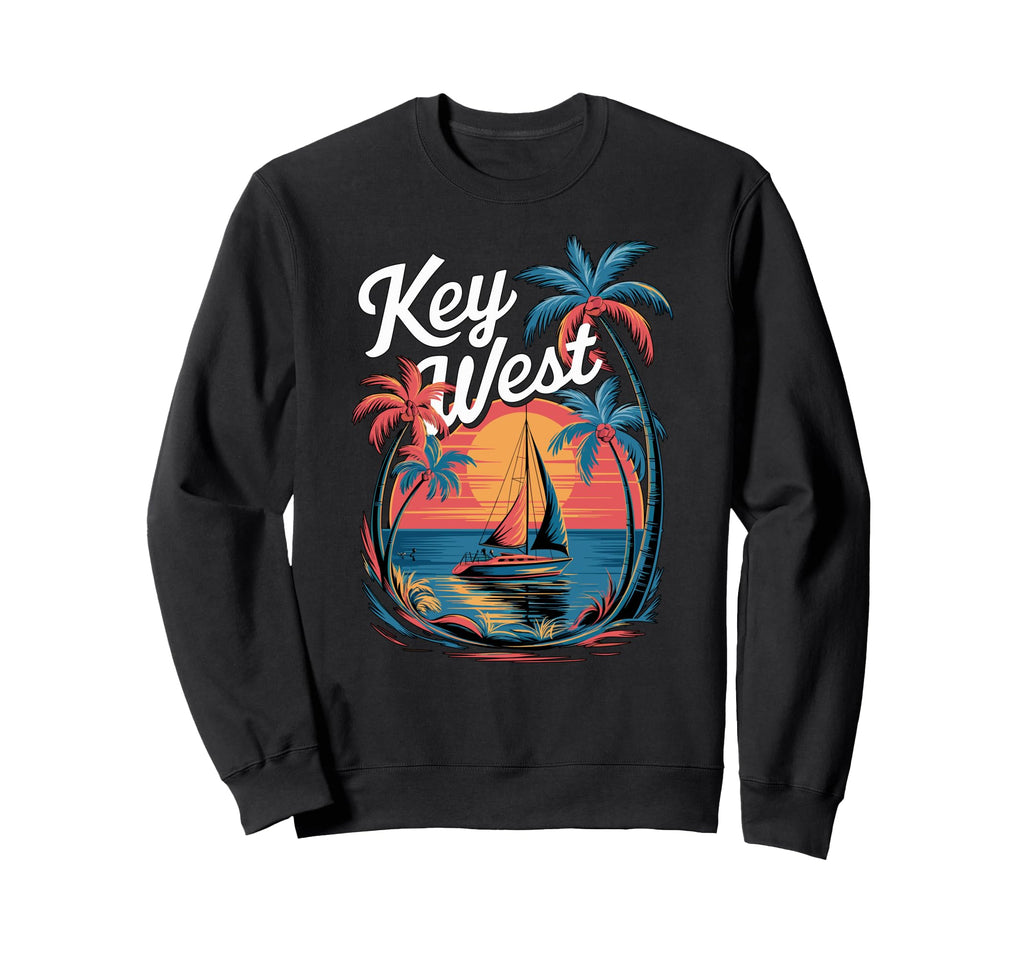 Key West Florida Tropical Fun Sweatshirt - Streetwear Style for Adults - T-Shirt, Sweatshirt, Hoodie