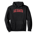 Lake Hiawatha Nj Distressed Red Varsity Hoodie - Trendy Graphic for Adults - T-Shirt, Sweatshirt, Hoodie