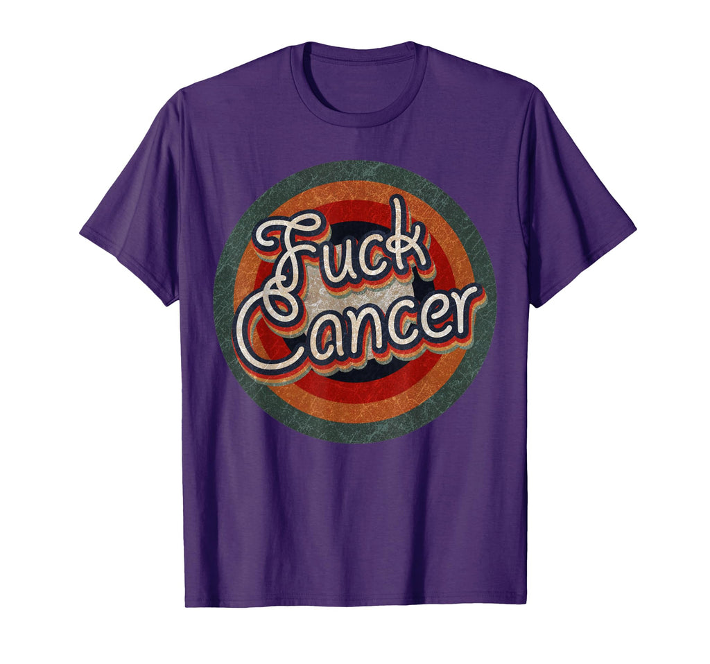 Color Typography Faded Fuck Cancer T-Shirt - Novelty Apparel Men Women - T-Shirt, Sweatshirt, Hoodie
