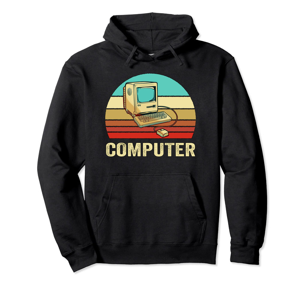 Sunset Computer Hoodie - Minimalist Print Men Women - T-Shirt, Sweatshirt, Hoodie