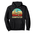 Sunset Computer Hoodie - Minimalist Print Men Women - T-Shirt, Sweatshirt, Hoodie
