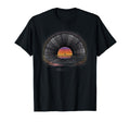 Vinyl Record Sunset Lp Music T-Shirt - Aesthetic Graphic Men Women - T-Shirt, Sweatshirt, Hoodie