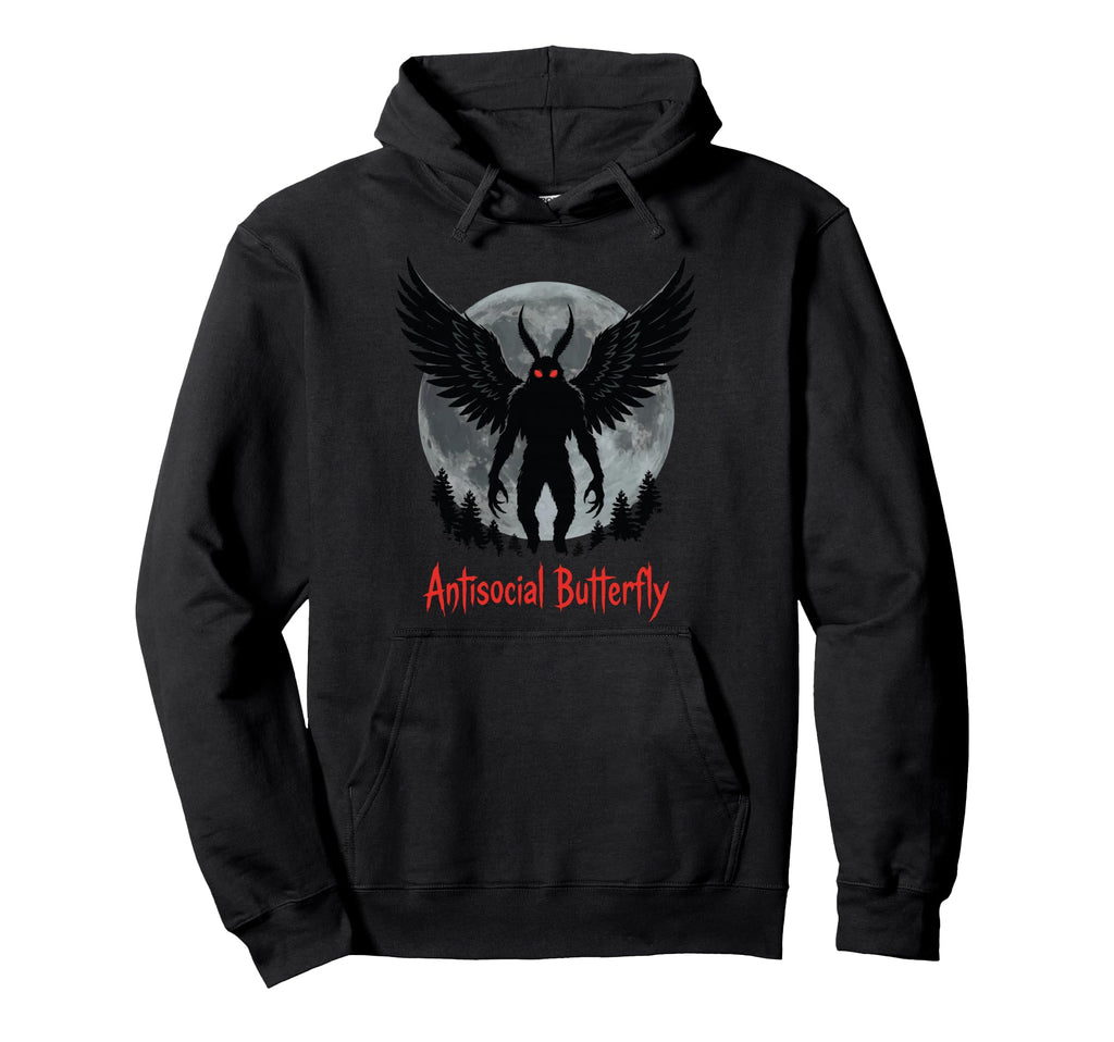 Cryptid Cryptozoology Mothman Introvert Hoodie - Streetwear Style Men Women - T-Shirt, Sweatshirt, Hoodie