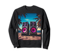 Vaporwave Stereo Speakers 80S Sweatshirt - Unique Graphic for Adults - T-Shirt, Sweatshirt, Hoodie
