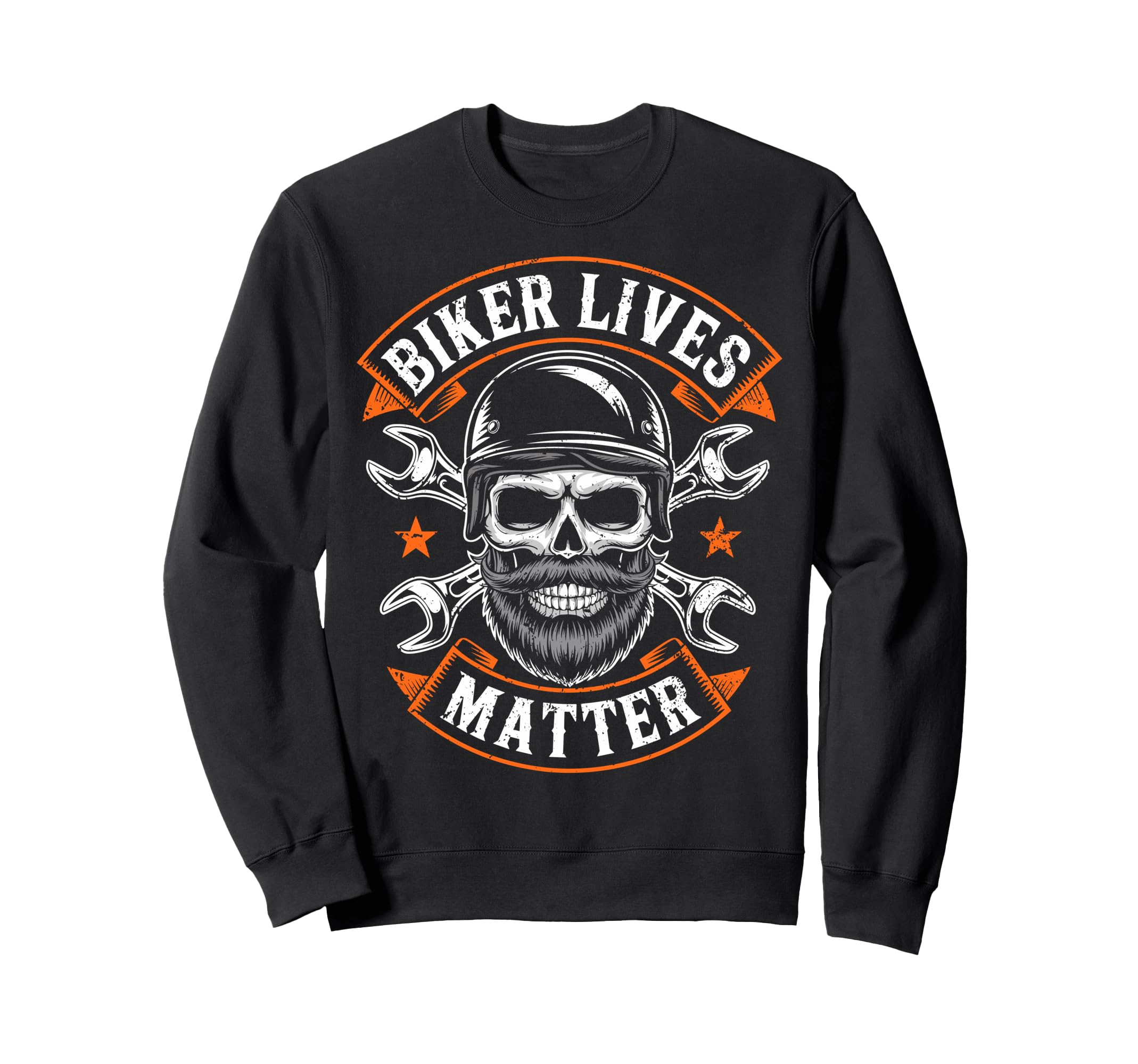 Skull Biker Lives Matter Sweatshirt - Custom Art Print Men Women - T-Shirt, Sweatshirt, Hoodie