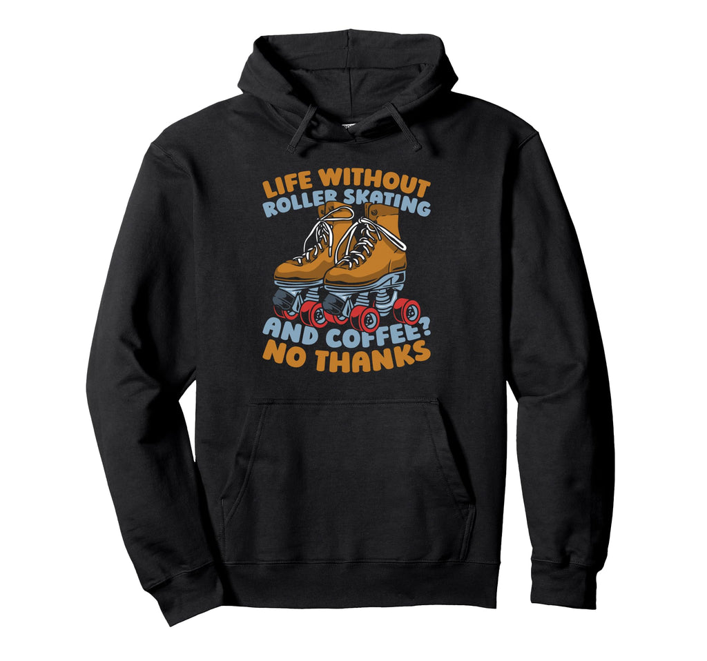 Skates Skater Roller Skating Hoodie - Aesthetic Graphic Men Women - T-Shirt, Sweatshirt, Hoodie