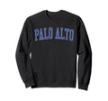 Palo Alto Ca Distressed Blue Varsity Sweatshirt - Graphic Print for Adults - T-Shirt, Sweatshirt, Hoodie