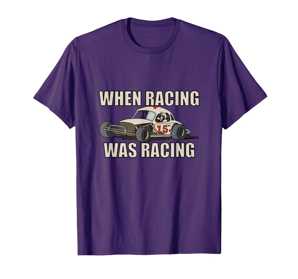 Stock Car Racing Was Racing White Coupe T-Shirt - Minimalist Print Unisex - T-Shirt, Sweatshirt, Hoodie