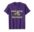 Stock Car Racing Was Racing White Coupe T-Shirt - Minimalist Print Unisex - T-Shirt, Sweatshirt, Hoodie