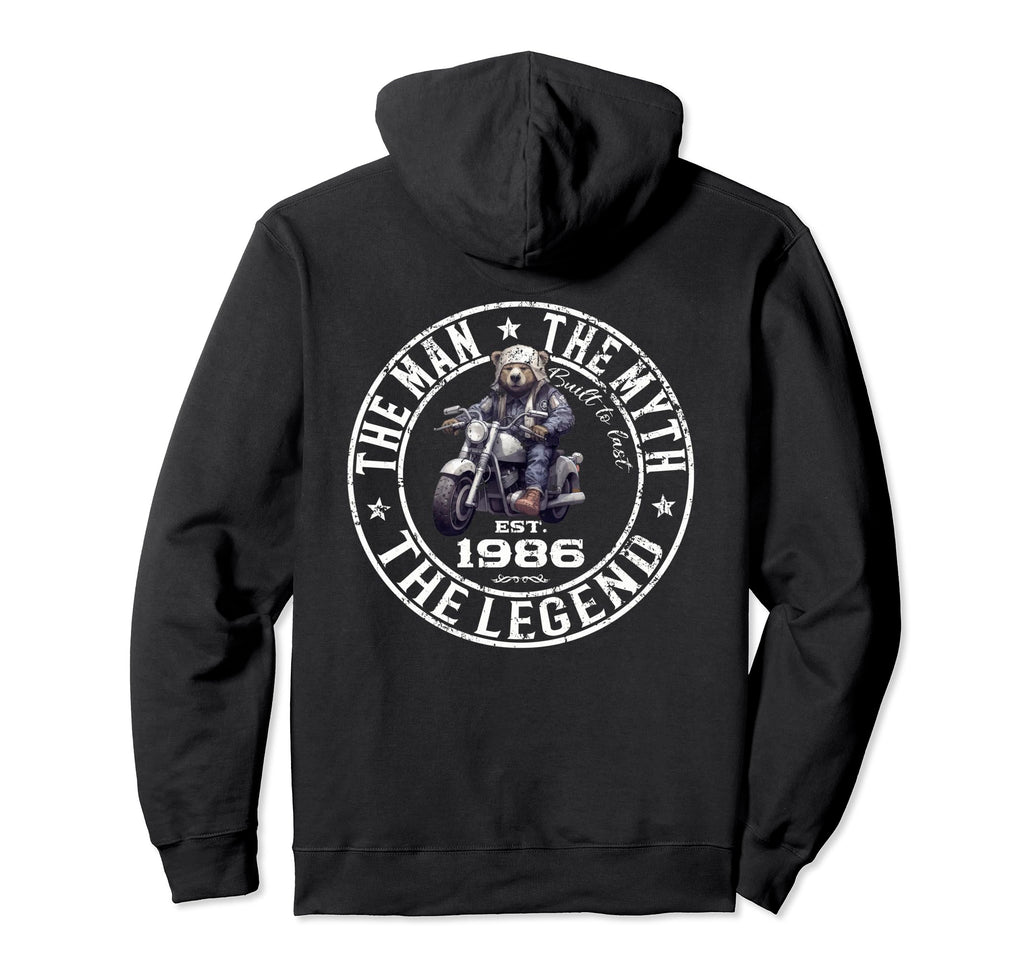 38Th Birthday Motorcycle Motorcyclist Hoodie - Custom Art Print Unisex - T-Shirt, Sweatshirt, Hoodie