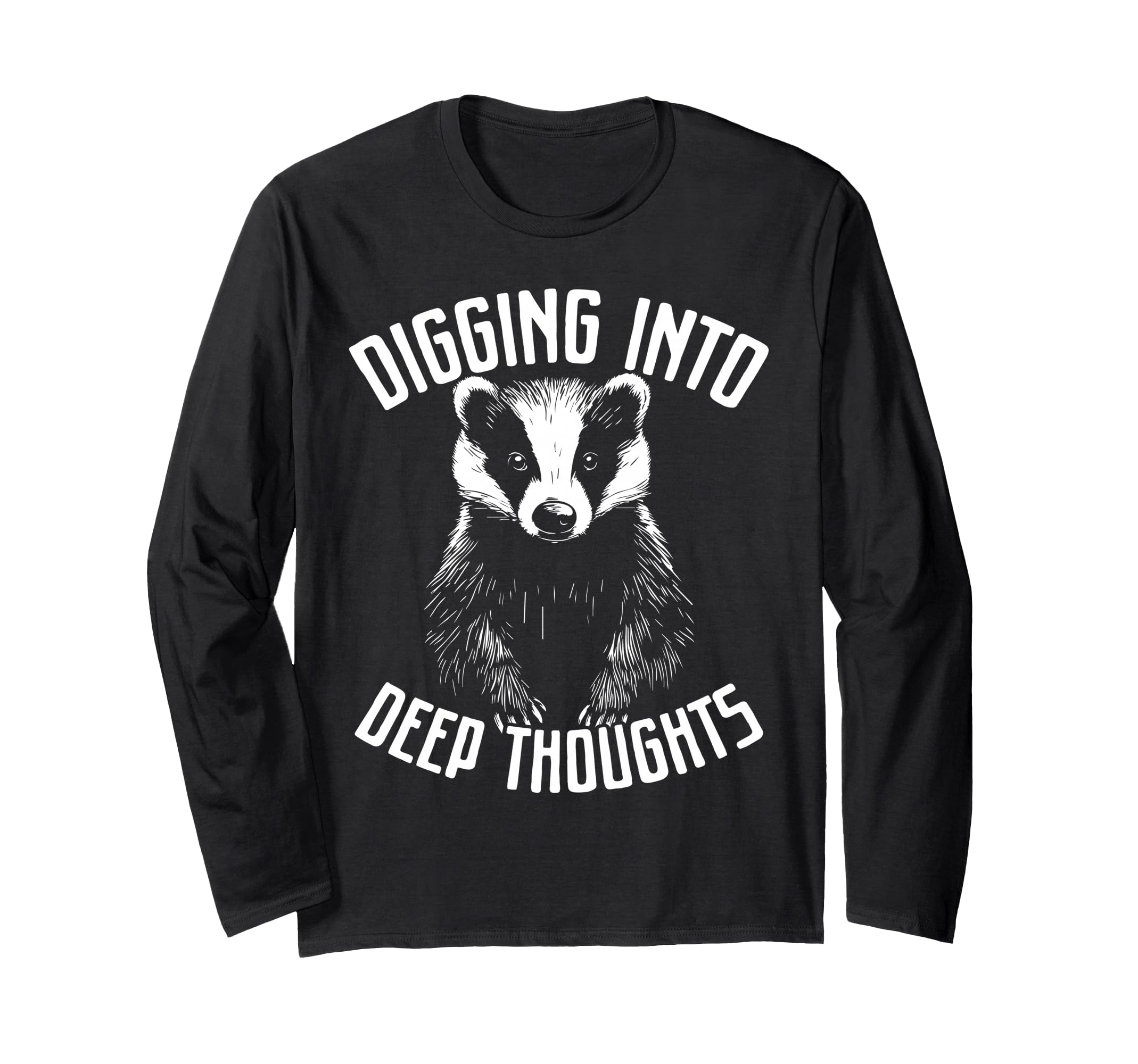 Badger Overthinkers And Deep T-Shirt - Aesthetic Graphic for Adults - T-Shirt, Sweatshirt, Hoodie