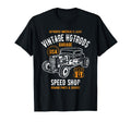 Speed Shop Hotrod Car Distressed T-Shirt - Trendy Graphic for Adults - T-Shirt, Sweatshirt, Hoodie
