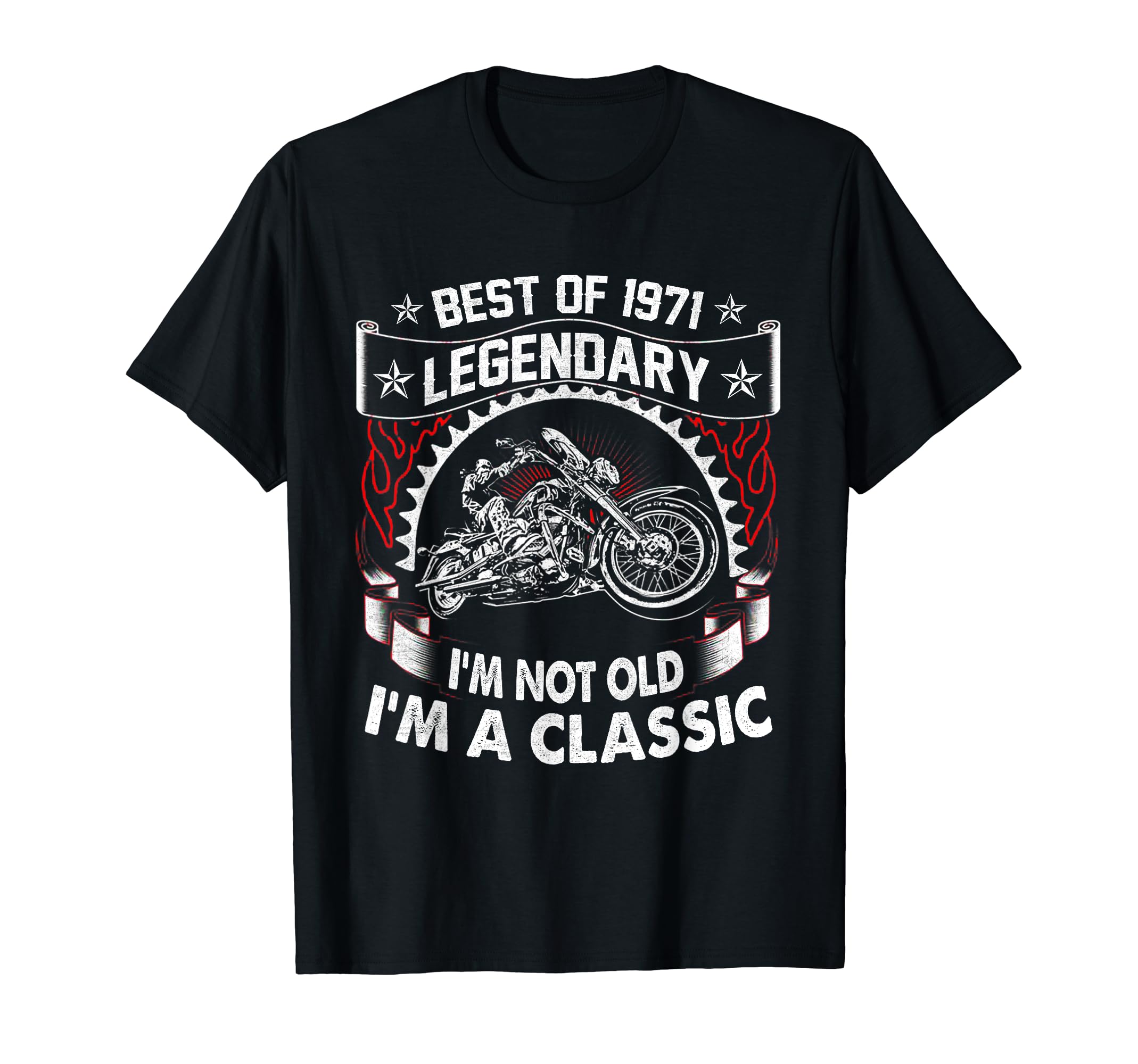 Motorcycle 1971 50 Years Old Funny T-Shirt - Unique Graphic for Adults - T-Shirt, Sweatshirt, Hoodie