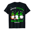 We Wear Green Gnome One Fights Alone T-Shirt - Trendy Graphic for Adults - T-Shirt, Sweatshirt, Hoodie