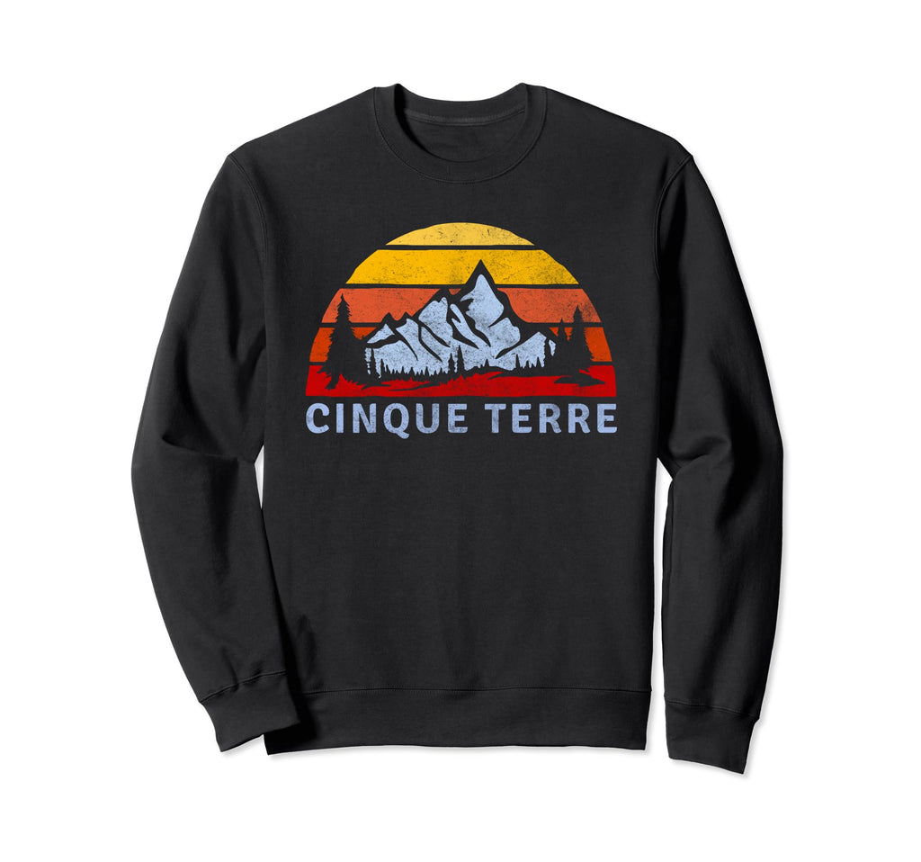 Cinque Terre Mountain Sunset Sweatshirt - Trendy Graphic for Adults - T-Shirt, Sweatshirt, Hoodie