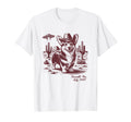 90S Cowgirl Western Cowboy Corgi Ufo T-Shirt - Casual Everyday Wear Unisex - T-Shirt, Sweatshirt, Hoodie