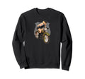 Pin Up Police Blonde Motorcycle 1940S Sweatshirt - Trendy Graphic Unisex - T-Shirt, Sweatshirt, Hoodie