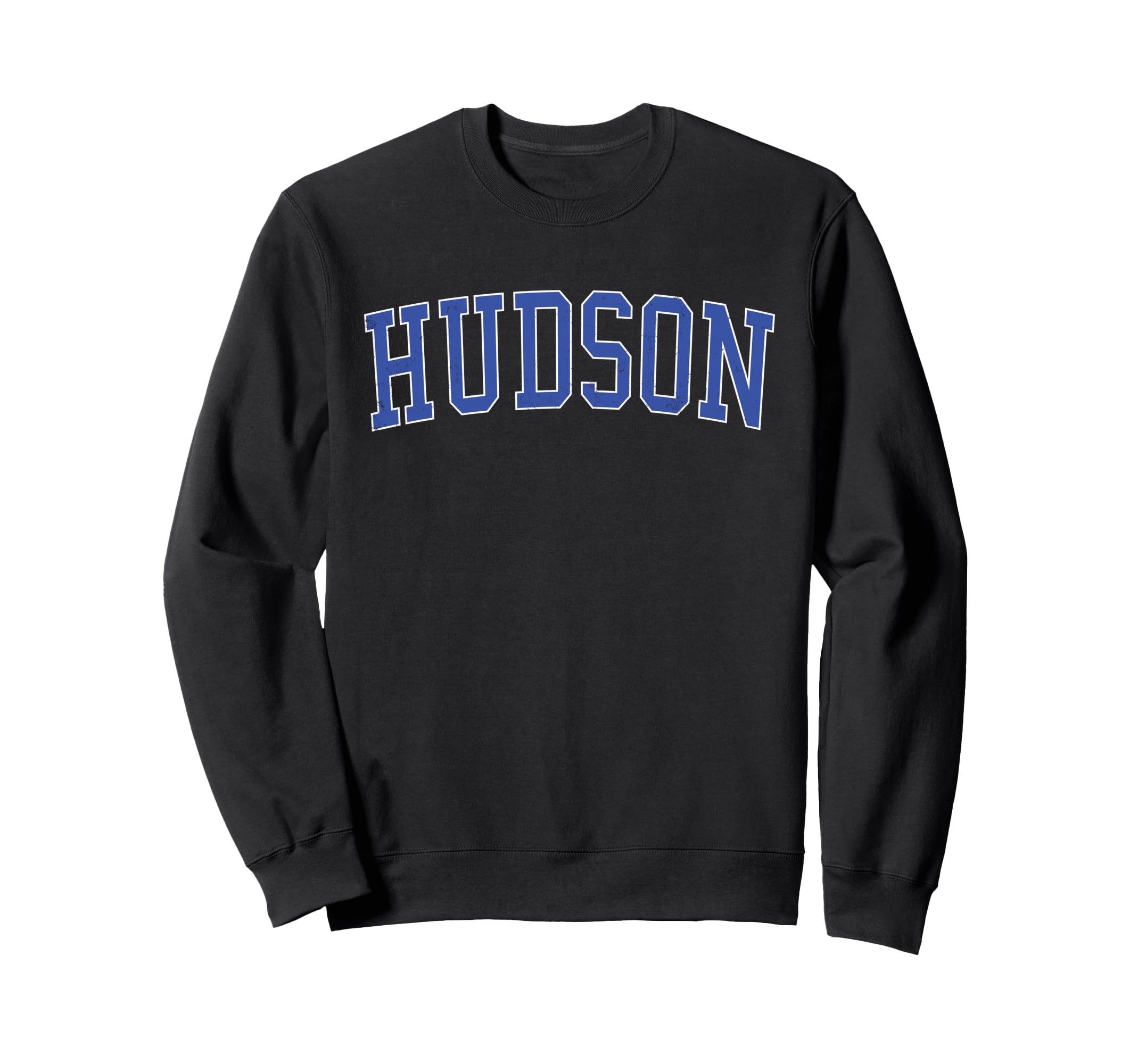 Hudson Oh Distressed Blue Varsity Sweatshirt - Novelty Apparel Men Women - T-Shirt, Sweatshirt, Hoodie