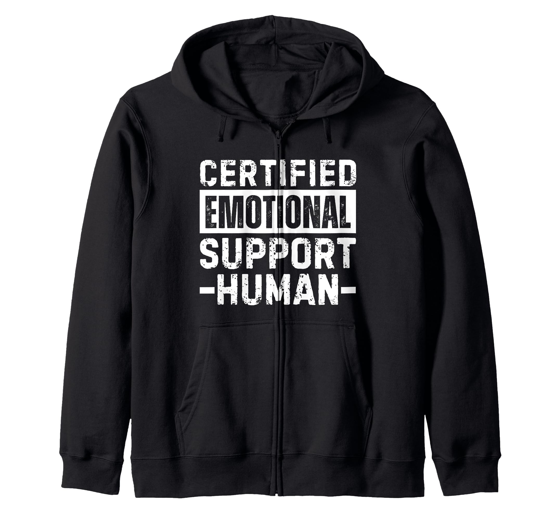 Certified Emotional Support Human T T-Shirt - Aesthetic Graphic for Adults - T-Shirt, Sweatshirt, Hoodie