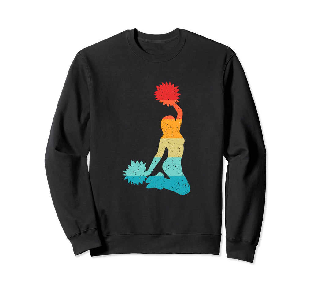 Cheerleader Silhouette 80S Sweatshirt - Fun Novelty Design for Adults - T-Shirt, Sweatshirt, Hoodie