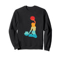 Cheerleader Silhouette 80S Sweatshirt - Fun Novelty Design for Adults - T-Shirt, Sweatshirt, Hoodie