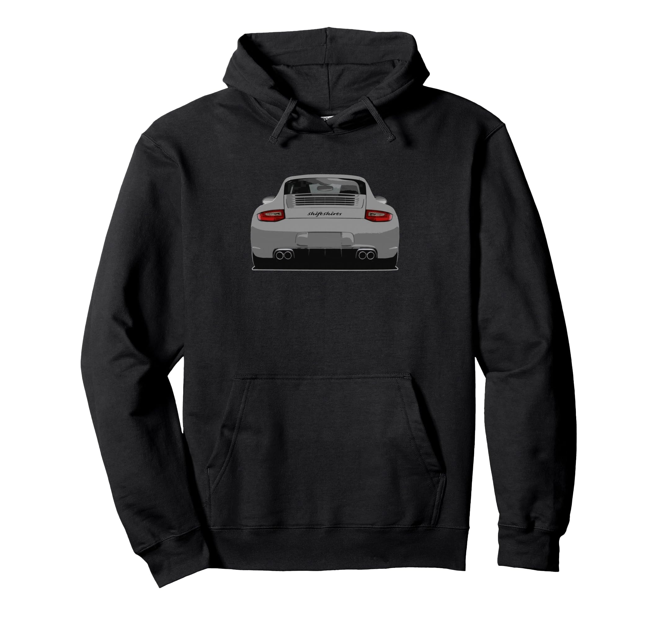 997 Rear Drive Car White Hoodie - Trendy Graphic Unisex - T-Shirt, Sweatshirt, Hoodie