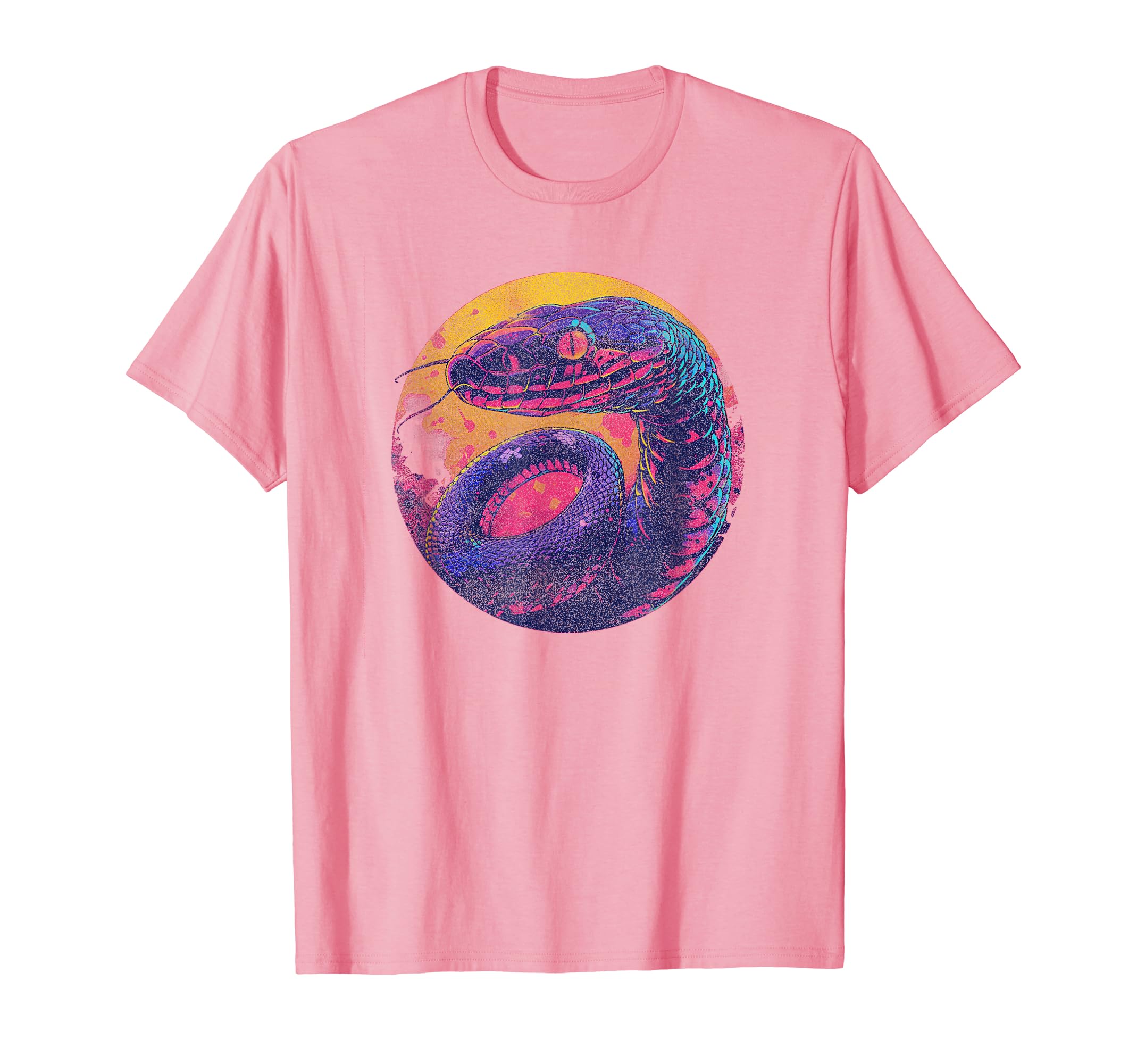 Snake Vaporwave Aesthetic Synthwave T-Shirt - Minimalist Print for Adults - T-Shirt, Sweatshirt, Hoodie
