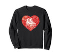 Roller Skater Heart Street Skating Sweatshirt - Custom Art Print for Adults - T-Shirt, Sweatshirt, Hoodie