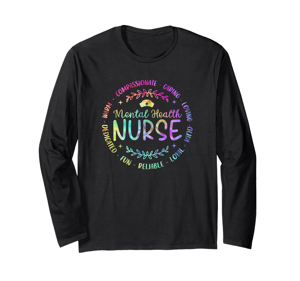 Tie Dye Mental Health Nurse Psych T-Shirt - Aesthetic Graphic Men Women - T-Shirt, Sweatshirt, Hoodie
