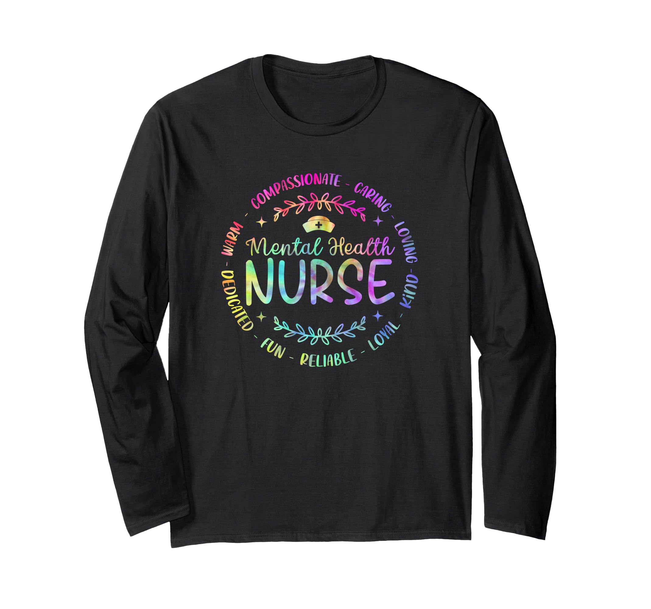 Tie Dye Mental Health Nurse Psych T-Shirt - Aesthetic Graphic Men Women - T-Shirt, Sweatshirt, Hoodie
