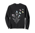 Whimsical Roller Skates Flowers Sweatshirt - Aesthetic Graphic Unisex - T-Shirt, Sweatshirt, Hoodie