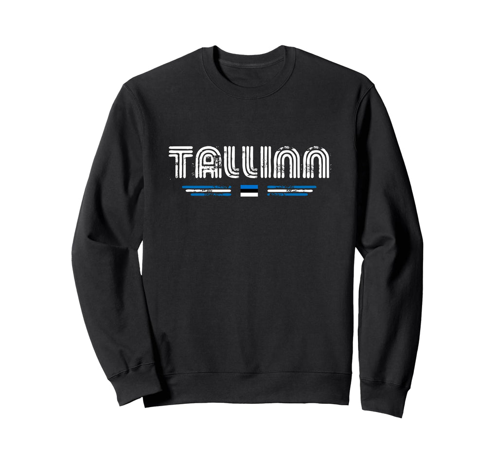 Tallinn Estonia 70S 80S Type Sweatshirt - Trendy Graphic for Adults - T-Shirt, Sweatshirt, Hoodie