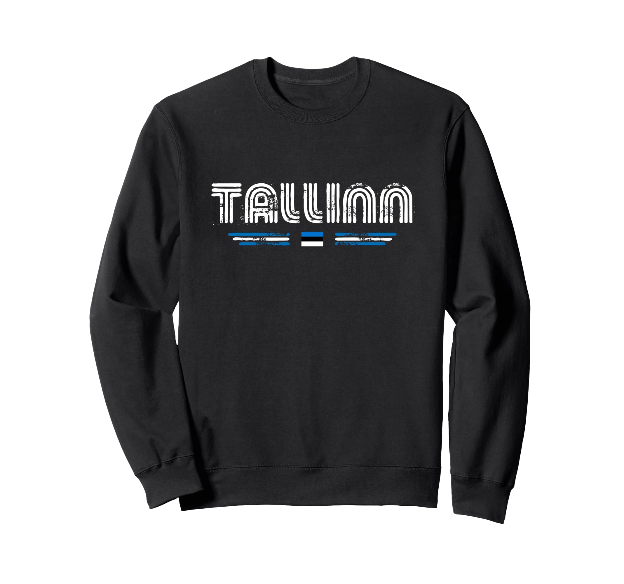 Tallinn Estonia 70S 80S Type Sweatshirt - Trendy Graphic for Adults - T-Shirt, Sweatshirt, Hoodie